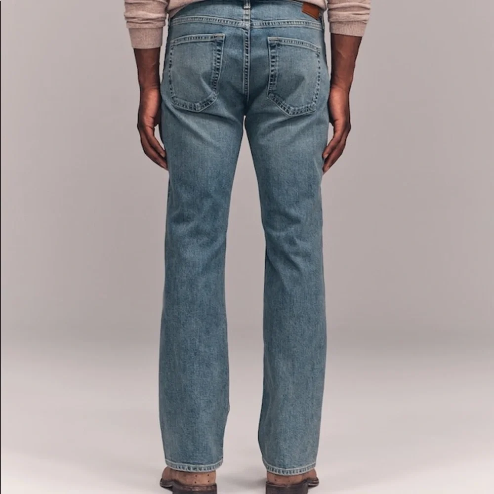 NWT Men’s Size 28 Abercrombie & Fitch Bootcut Stretch Jeans In Blue 28” X 28” - Picture 3 of 11